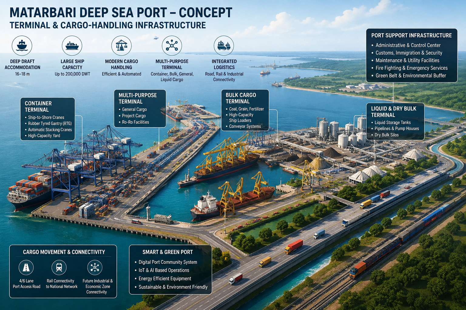 Matarbari deep sea port terminal development