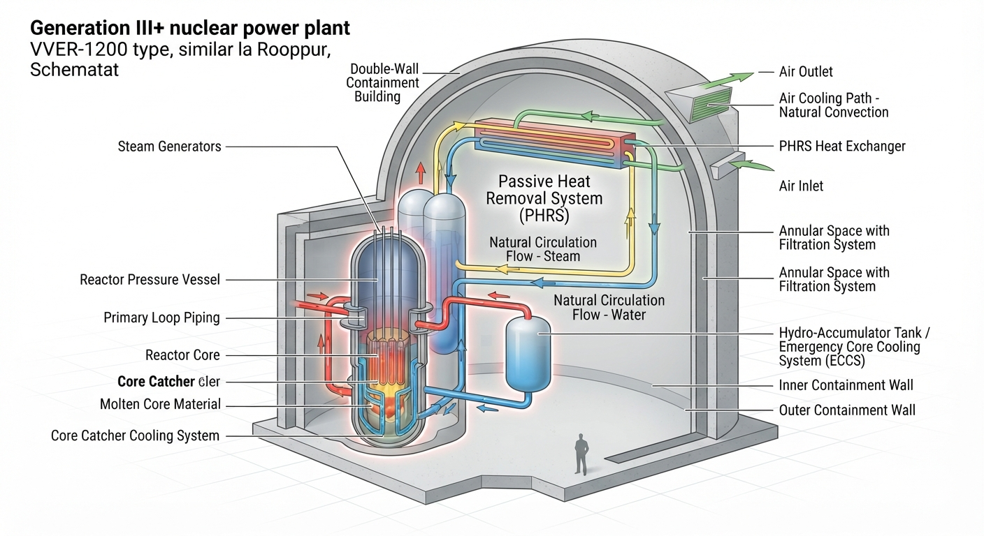 Passive Safety Systems and Containment diagram