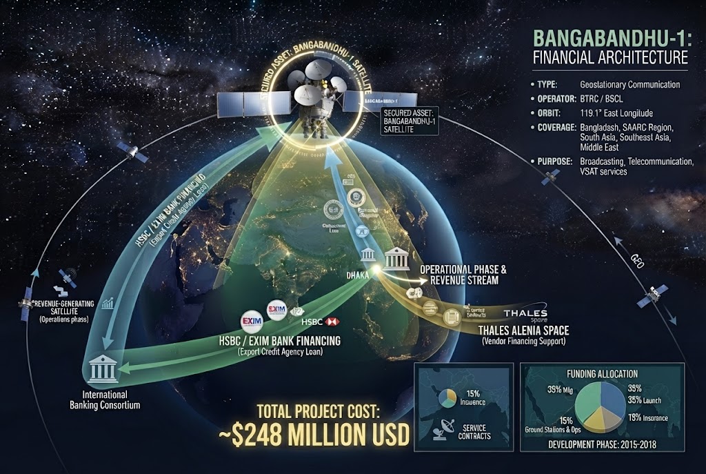 Financing structure of the Bangabandhu-1 satellite project