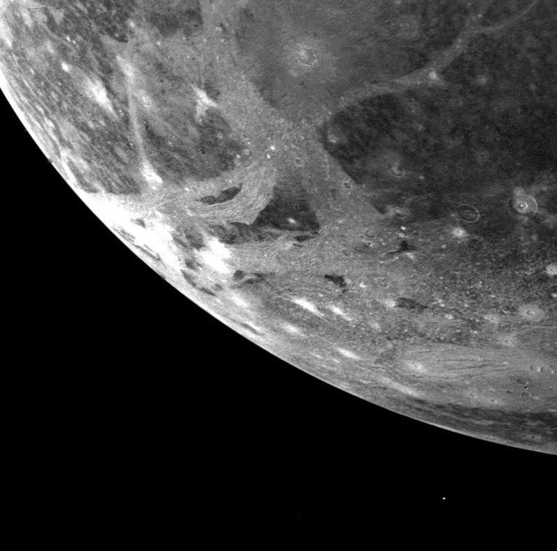 Ganymede, Jupiter's largest satellite